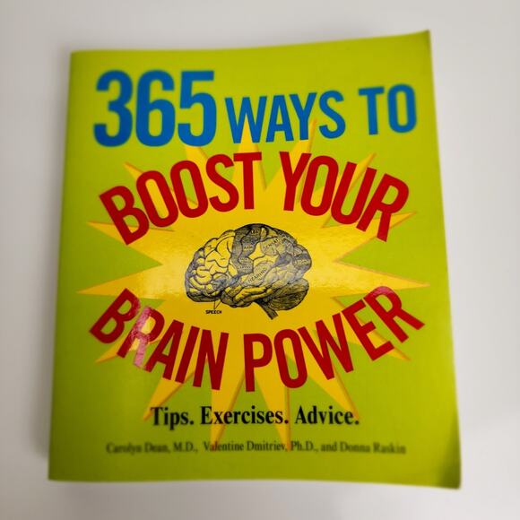 365 Ways to Boost Your Brain Power by Carolyn Dean Health Advice Paperback Book - Picture 1 of 4